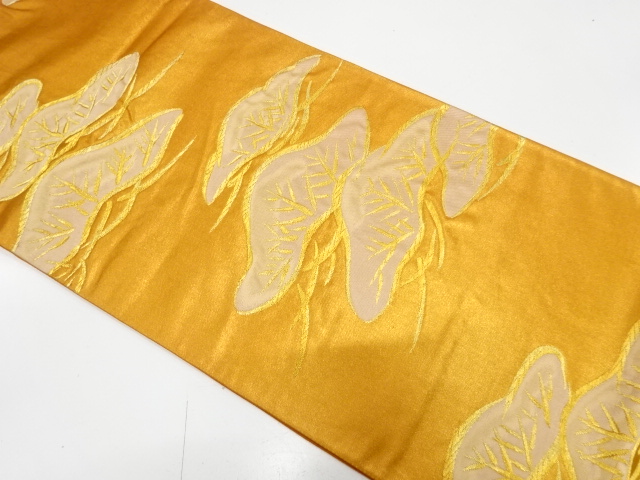 アンティーク　笠松模様織り出し袋帯（材料）